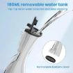 3-in-1 Electric Toothbrush & Water Flosser with 180mL Tank (Black) - 5