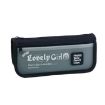 Large Capacity Black Pencil Case with Transparent Front Pocket Organizer - 1