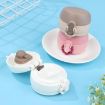 Reusable Wine Red Coffee Cup Lids - Leak-Proof Locking for Tumblers - 6