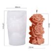 Dream Rose Flower Column Aromatherapy Candle Silicone Mold ZW-343 - 2