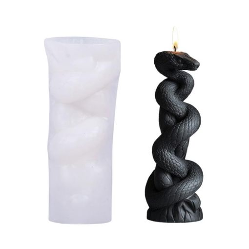 Snake-Shaped Aromatherapy Candle Silicone Mold, Style: Snake Column ZL-983 - 1