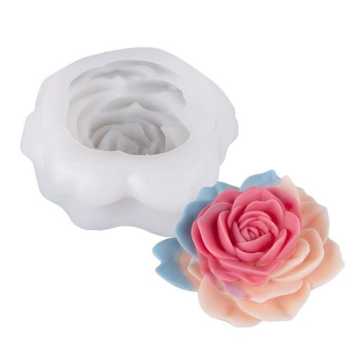 Layered Dream ZW-349 Candle Silicone Mold for DIY Floral Aromatherapy - 1