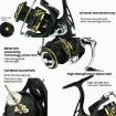YUMOSHI LP4000M Metal Spinning Fishing Reel 5.2:1 High-Speed Gear Ratio - 5