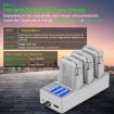 DJI Flip Drone YX 3-Channel Battery Charger with LCD Screen Hub - 3