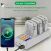 DJI Flip Drone YX 3-Channel Battery Charger with LCD Screen Hub - 4