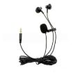 3.5mm TRRS Lapel Microphone & Earphone Stereo Live Monitoring 2m - 1