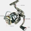 YUMOSHI SJ4000 Saltwater Spinning Reel, Full Metal Spool, 5.2:1 Gear Ratio - 6