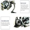 YUMOSHI SJ6000 Saltwater Spinning Reel, Full Metal Spool, 5.2:1 Gear Ratio - 5