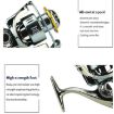 YUMOSHI SJ7000 Saltwater Spinning Reel, Full Metal Spool, 5.2:1 Gear Ratio - 4