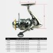 YUMOSHI SJ7000 Saltwater Spinning Reel, Full Metal Spool, 5.2:1 Gear Ratio - 7