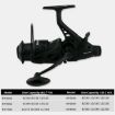 YUMOSHI KP8000 Dual Brake Fishing Reel - Metal Shallow Spool, Zero-Gap - 5