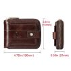 HUMERPAUL BP735 Brown Leather Wallet RFID Anti-Theft Multiple Slots - 6
