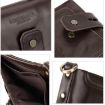 HUMERPAUL BP778 Black RFID Tri-fold Leather Wallet with Double Zipper - 5