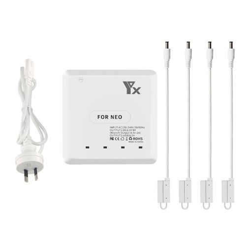 DJI Neo Drone YX 4-Port Battery Charger Hub with AU Plug - 1