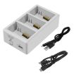 YX 3-Way Battery Charger for DJI Mini 4/3/3 Pro - Charging Hub No Plug - 1