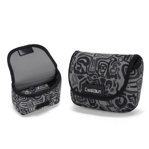 Cwatcun D200 Camouflage Small Card Camera Bag - Scratch & Wear Resistant - 1