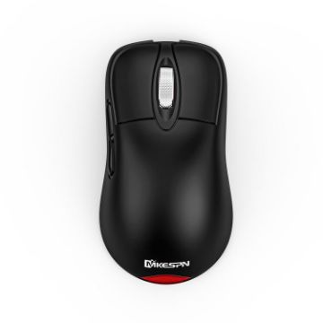 MKESPN Tri-Mode Wireless Gaming Mouse, 24000 DPI, RGB, Rechargeable, Black - 1