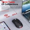 MKESPN Tri-Mode Wireless Gaming Mouse, 24000 DPI, RGB, Rechargeable, Black - 3