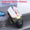 MKESPN Wired + 2.4G Dual Mode Gaming Mouse 10000 DPI RGB Yellow - 2