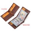 HUMERPAUL BP827 Black Leather Wallet - Lightweight Men's Card Holder - 6