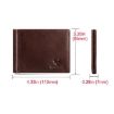 HUMERPAUL BP827 Black Leather Wallet - Lightweight Men's Card Holder - 7