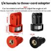 Three-Slot Adapter Camera Cage with 360 Rotating Connector Tripod Adapter - 5