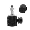 Universal Mini Ball Head Adapter: 1/4" Female to Male Tripod Mount - 1
