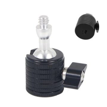 Universal Mini Ball Head Adapter: 1/4" Female to Male Tripod Mount 70 Characters - 1