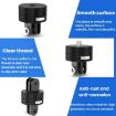 TFSM104 1/4 Male to 3-Page Card Slot Camera Quick Release Adapter - 5