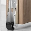Vertical/Side Mount Pulley Wheels for Furniture & Sliding Doors - Orange - 2