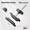 Metal Arm Clamp Magnetic Base with 1/4" Ball Head for Cameras - Black - 6