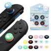 Nintendo Switch Joy-Con Thumb Grip Caps - 2 Pairs Claw-Print (Orange Blue) - 2