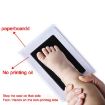 Non-Toxic Baby Handprint Footprint Clay Souvenirs Toy Gifts (Black) - 7