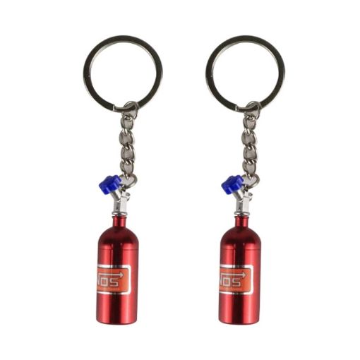 Fashion Metal Keyring Car Keychain Set - 2 PCS Auto Key Ring - 1