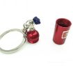 Fashion Metal Keyring Car Keychain Set - 2 PCS Auto Key Ring - 4
