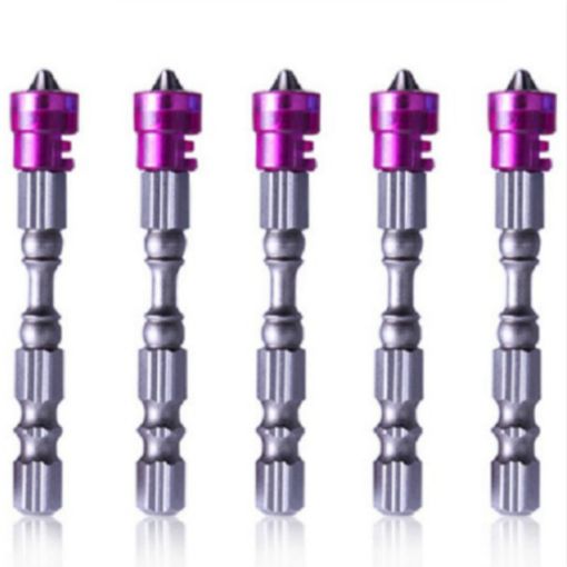 5 PCS 65mm Magnetic Alloy Steel Cross Bit Drill Screwdriver Head - 1