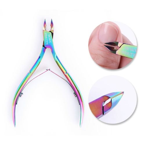 Rainbow Nail Cuticle Nipper Cutter Clipper Scissor Manicure Tool - 1