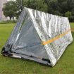 Emergency Tent & Rescue Blanket - First Aid, Sunscreen, Insulation, Silver - 1