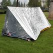 Emergency Tent & Rescue Blanket - First Aid, Sunscreen, Insulation, Silver - 3