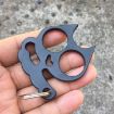 Kitty Metal Self-defense Keychain & Window Breaker Tool, Gold, 5 PCS - 3