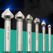 6 In 1 Chamfering Knife Woodworking Cutter with Iron Box (White Diamond) - 1