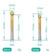 6 In 1 Chamfering Knife Woodworking Cutter with Iron Box (White Diamond) - 6