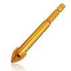 12MM Multi-purpose Alloy Cross Hex Shank Drill for Ceramic & Glass - 1