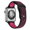 Apple Watch Ultra & Series Silicone Sport Band, Black Rose Red, 42-49mm - 1