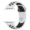 Apple Watch Ultra 49mm/Series 10/9/8/7 Silicone Sport Band White Black - 4