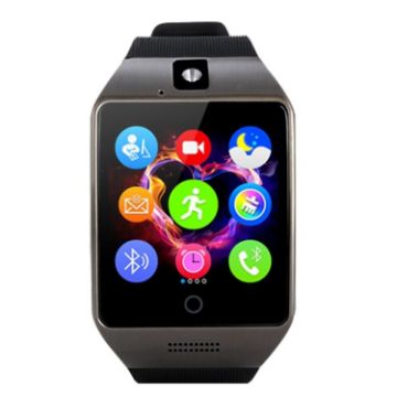 Q18S Smart Watch Phone 1.54" IPS Screen, Bluetooth, Pedometer, GSM, Black/Grey - 1