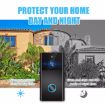 VESAFE HD 720P WiFi Video Doorbell, Night Vision, Motion Detection, Black - 9