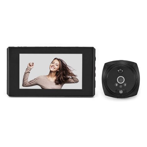 N6 Video Doorbell - 2.0MP, 4.3" Screen, Black - 1