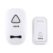 VOYE V025F Wireless Doorbell, 38 Sounds, Remote Control, US Plug, White - 2