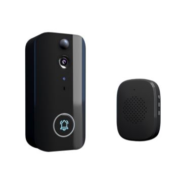 Wireless Doorbell Camera i9 - Night Vision, Motion Detection, Intercom (Black) - 1